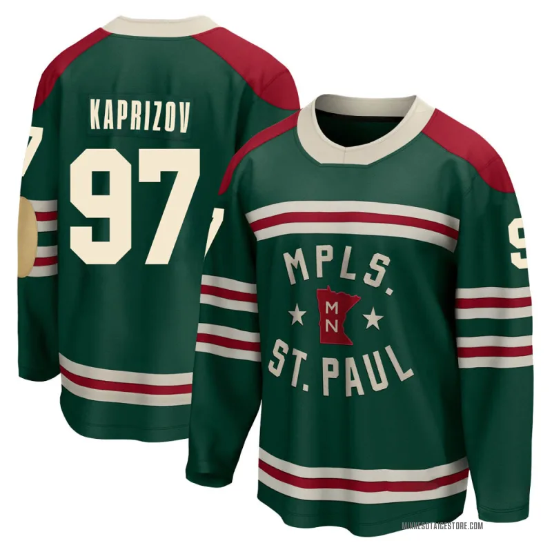 KIRILL outlet KAPRIZOV MINNESOTA WILD WINTER CLASSIC JERSEY SIZE LARGE