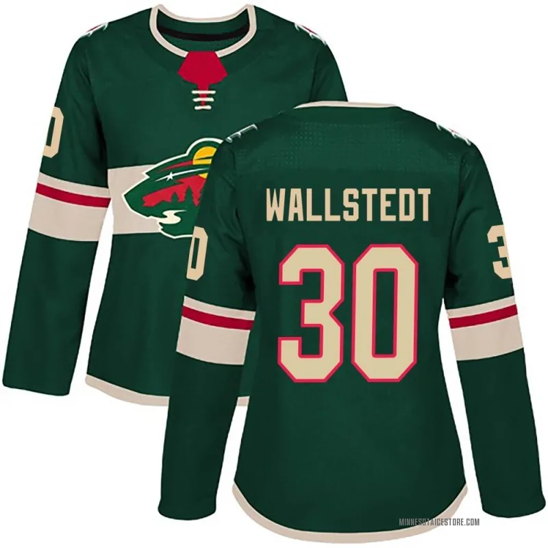 Green Women's Jesper Wallstedt Minnesota Wild Authentic Home Jersey